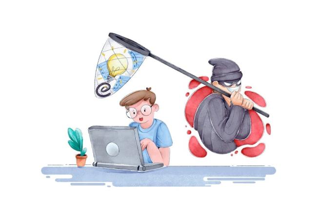 Phishing, laat je niet vangen © Freepik